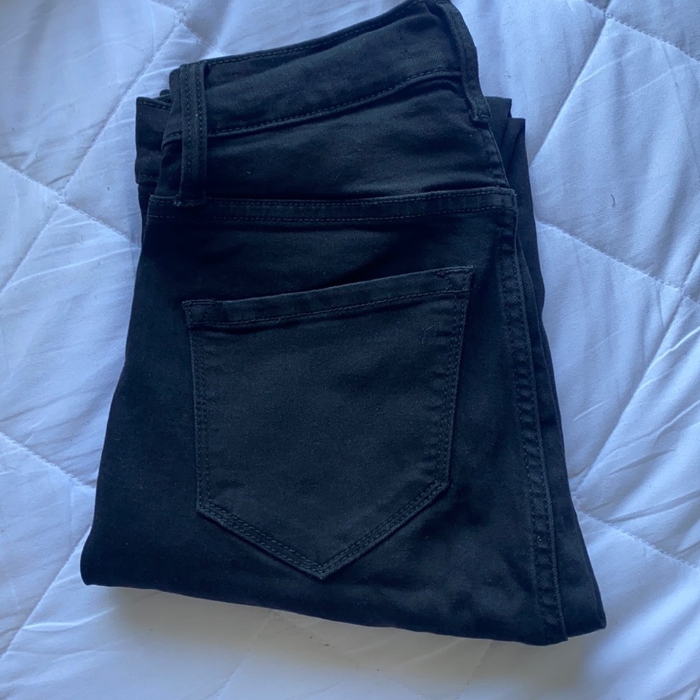 Women’s Black Fashion nova High waisted Skinny Jeans With stretch , Size : 3